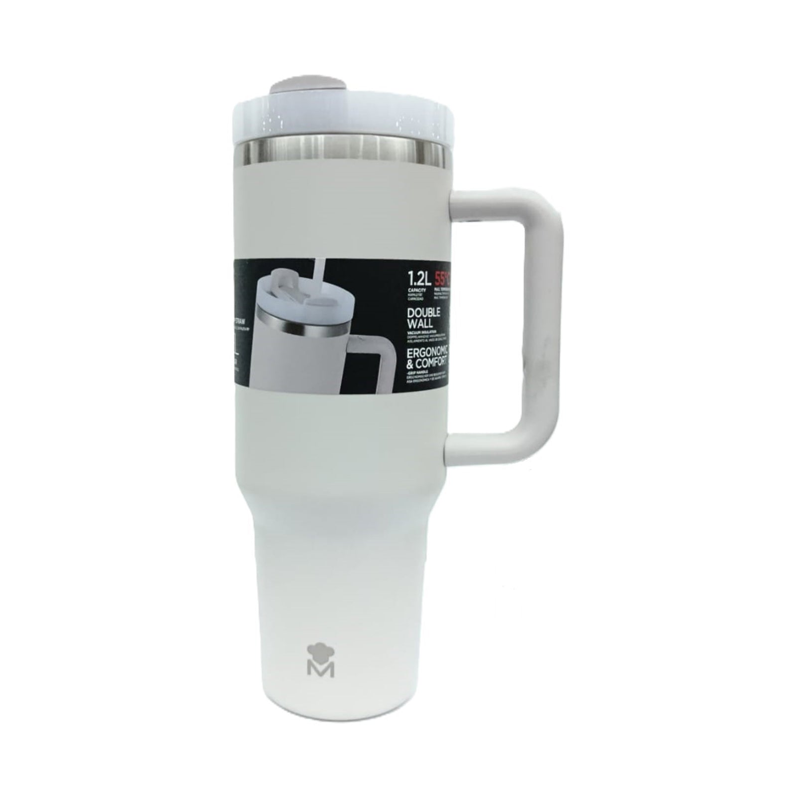 DOUBLE WALL TUMBLER STAINLESS STEEL 1.2L /Grey